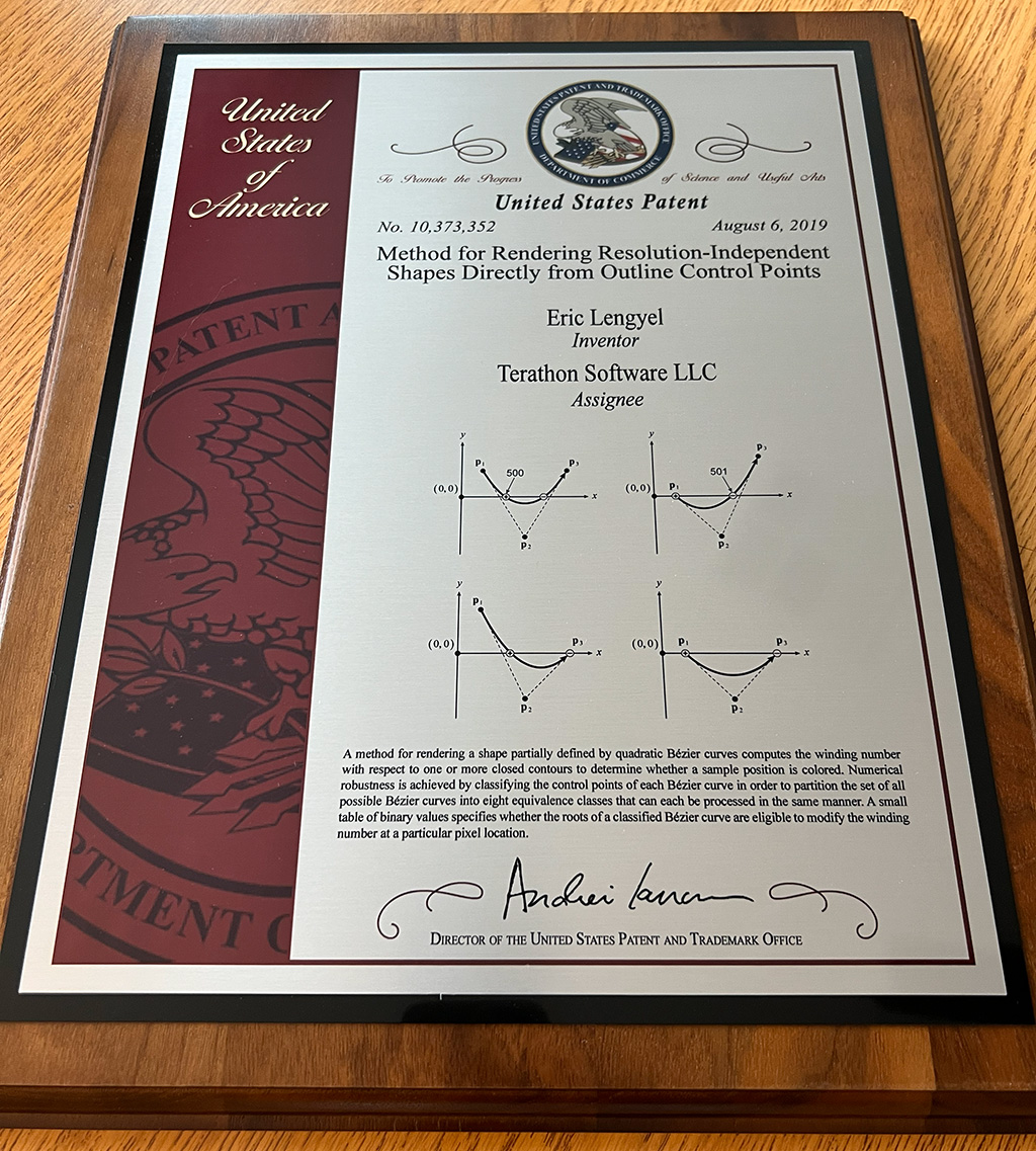 Plaque for United States Patent #10373352