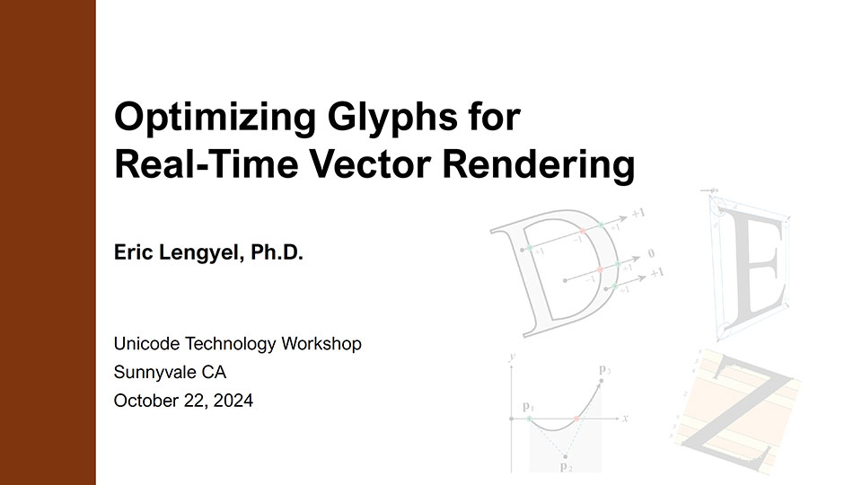 Optimizing Glyphs for Real-Time Vector Rendering