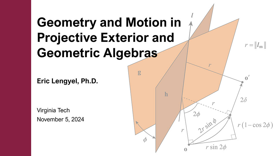 Geometry and Motion in Projective Exterior and Geometric Algebras